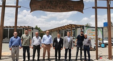 Şayir, Pazarcık Kocaeli Çarşısı’nda esnafla bir araya geldi