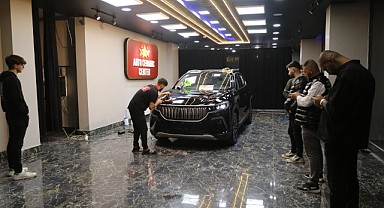TOGG'a Gebze'de boya koruma işlemi yaptılar