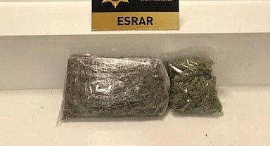 1 kilo 200 gram esrar ele geçirildi!