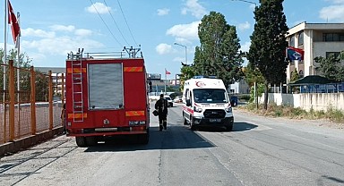 Fabrika'da yangın! İşçiler müdahale etti
