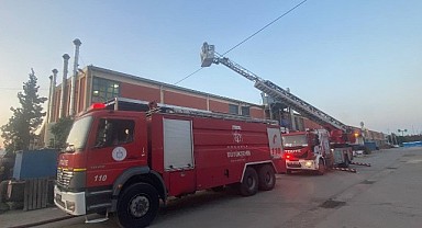 Gebze'de su soğutma tesisatı yapımında yangın çıktı!