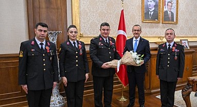 Jandarma Teşkilatı Vali Yavuz’u ziyaret etti