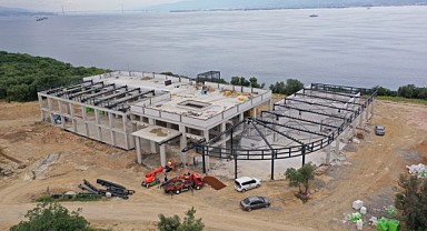 Millet Kıraathanesinin kaba inşaatı tamam!