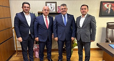 Muzaffer Bıyık, Milletvekili Veysel Tipioğlu ile buluştu