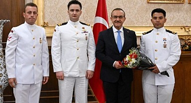 Sahil Güvenlik Komutanlığından Vali Yavuz’a ziyaret