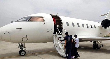 Siirt'ten ambulans uçakla getirilen hasta, Gebze'de tedavi edilecek!