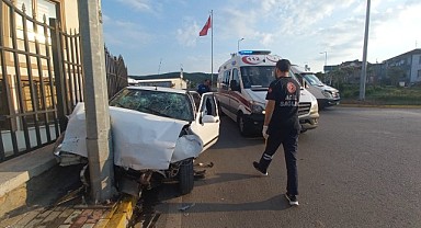 Alkollü sürücü kazaya sebep oldu: 2 yaralı!