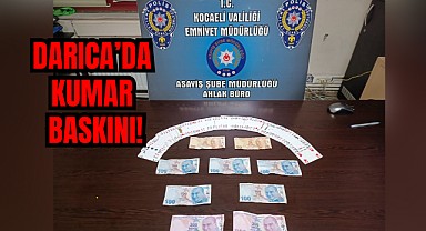 Darıca'da kumar oynayan 7 kişiye para cezası verildi
