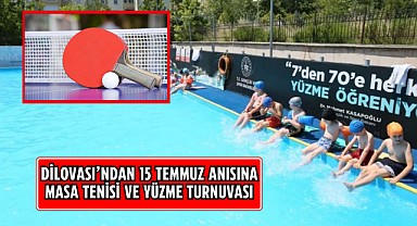Dilovası'nda ödüllü masa tenisi ve yüzme turnuvası