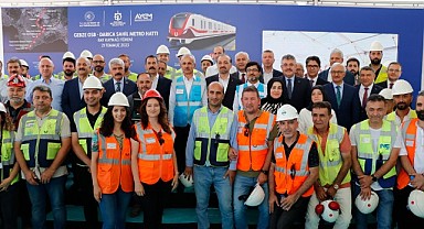 Gebze OSB-Darıca Sahil Metro Hattı Ray Kaynak Töreni