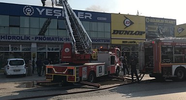 İzmit'te iş yerinde yangın paniği!