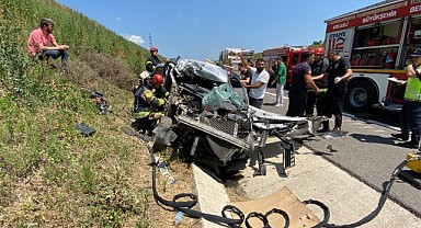 Kuzey Marmara Otoyolu'nda feci kaza!