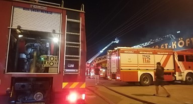 Restoranın mutfağına yayılan yangın söndürüldü!