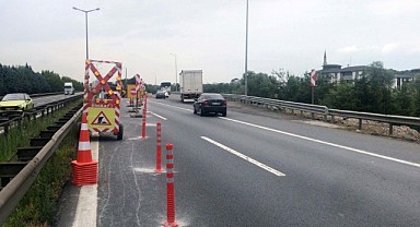 Stadyum yolu için TEM’de hummalı çalışma