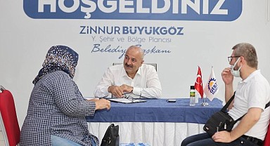 Başkan Büyükgöz vatandaşları ağırlıyor!