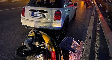 Gebze’de otomobile çarpan motosikletin sürücüsü yaralandı!