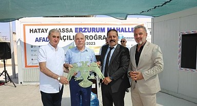 Hatay'da kurulan Erzurum Mahallesi'ne KEDFE'den destek!