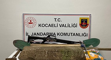 Kocaeli'de Roma dönemine ait lahit parçası ele geçirildi!
