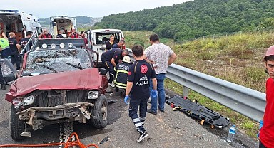 Kuzey Marmara'da feci kaza: 2'si ağır 6 yaralı!