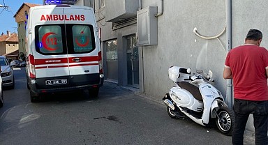 Motosikletiyle kaza yaptı, hastanelik oldu!