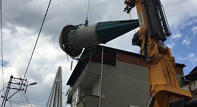 O caminin dayanıksız minaresi yenilendi!