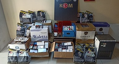 Polisten Gebze’de kaçak tütün operasyonu!
