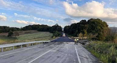 Akçakese köy içi yolu genişletildi!