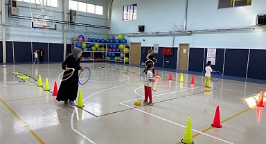 Anneler ve çocukları sporla eğlendi!