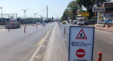 D-100 Kuzey yan yolda refüj çalışması!