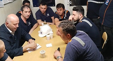 İsmail Çiçek Çolakoğlu işçisini ziyaret etti