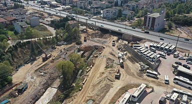 Kaşkaldere Kavşağı’nda yoğun çalışma!