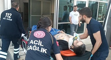 Kaza yapan motosikletli ağır yaralandı!