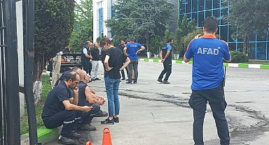 Lastik ayrıştırma makinesi arızalandı: 13 işçi dumandan etkilendi