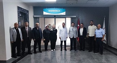 MHP'li Yalsız ve ekibi Başhekim Sarı'yı ziyaret etti!