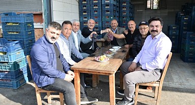 Aslantaş, hal esnafını ziyaret etti!