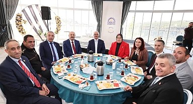 Büyükgöz, Muhtarları kahvaltıda ağırladı