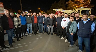 Çekici ve kurtarıcı araçlarla İsrail zulmünü protesto ettiler