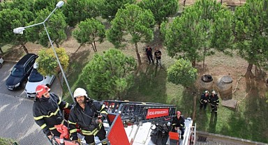 Farabi'den gerçeği aratmayacak deprem tatbikatı