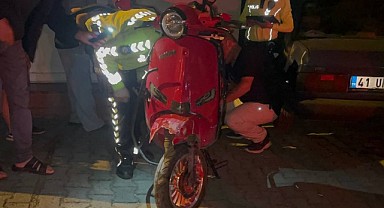 Gebze’de kaza! Motosikletli, ticari taksiyle çarpıştı!