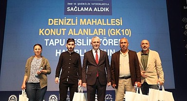Gebze'de tapular sahiplerine teslim ediliyor