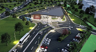Gölcük terminalinde çatı imalatı sürüyor