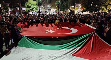İsrail’in insanlık dışı saldırılarını protesto ettiler!