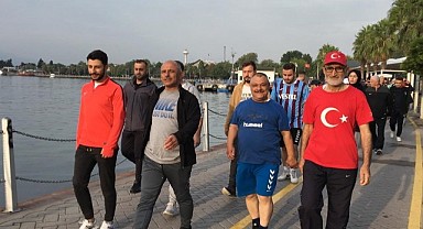 Temiz hava eşliğinde spor yaptılar