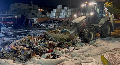 Çöp toplama kamyonunda patlama!
