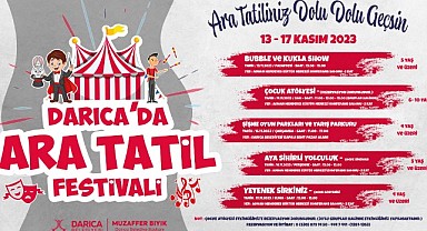 Darıcalı çocuklar ara tatilde eğlenceye doyacak