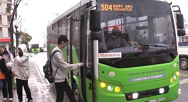 Halk otobüsleri, öğrencilere kol kanat oldu