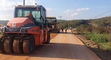 İzmit köy bağlantı yolunda üstyapı yenileniyor