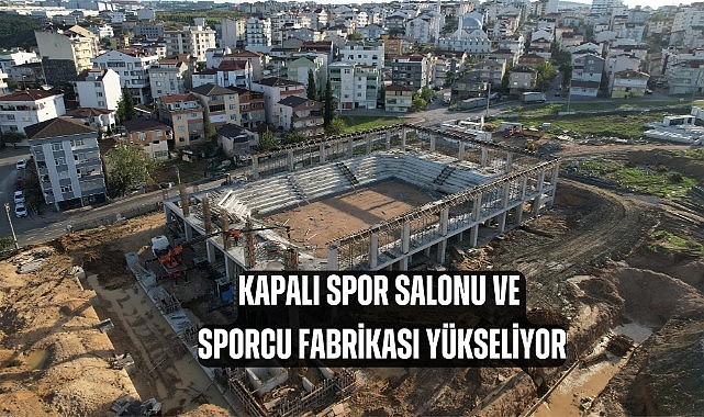 Kapalı Spor Salonu’nda çalışmalar sürüyor