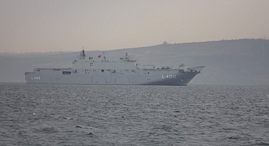 TCG Anadolu, İzmit Körfezi’ne demir attı