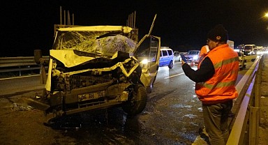 TEM’de kaza! Kilometrelerce araç kuyruğu oluştu